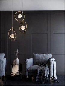 Lustra cu 3 pendule LED design modern ATOS