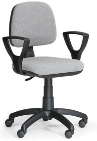 Scaun de lucru Milano cu cotiere, gri