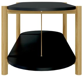 Masuta de cafea, negru, 110x48x40 cm, lemn compozit 1, Negru