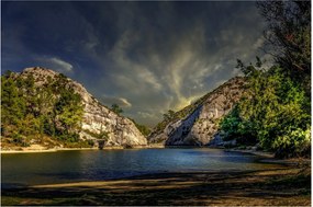 Tablou peisajului cu lac (90x60 cm)