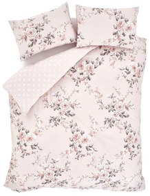 Lenjerie de pat roz pentru pat dublu/extinsă 260x220 cm Canterbury Floral – Catherine Lansfield