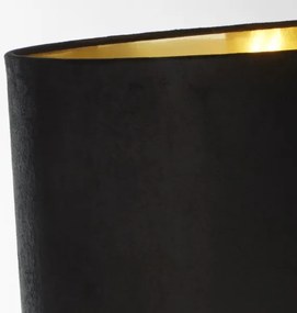 Lampă de masă Searchlight EU81214BK WHITBY 1xE27/60W/230V negru/auriu