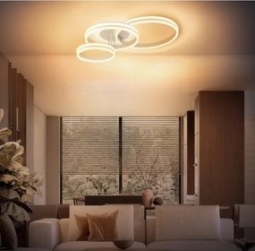 Globo 67260-72SA - Plafonieră LED dimabilă RUBIO LED/72W/230V 3000K 79,5x50 cm