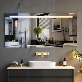 Oglindă de baie IREDA LED cu iluminare, 90 x 70 cm