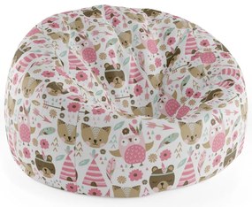 Sac de șezut Cocoon animăluțe de pădure, colorat