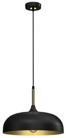 Lustră pe cablu Brilagi ABRAHAM 1xE27/60W/230V d. 35 cm negru