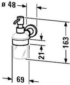 Duravit D-Code Dozator sapun lichid de perete