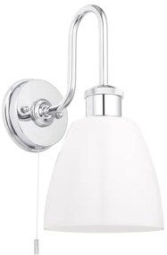 Endon 95506 -Aplica de perete pentru baie PIPER 1xE27/10W/230V IP44 crom lucios