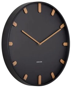 Karlsson 5942BK design ceas de perete 40 cm ,negru