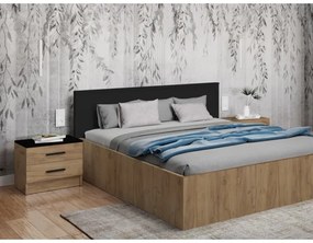 Noptieră TOD stejar craft/negru