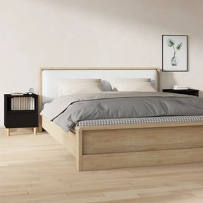 821797 vidaXL Noptiere, 2 buc., negru, 40x35x50 cm