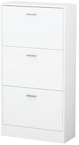 Dulap pantofar din 3 piese, alb