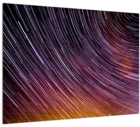 Tablou pe sticlă cu stele șterse pe cer (70x50 cm)