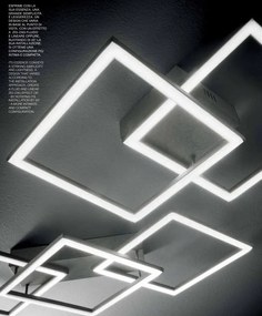 Aplica de perete sau tavan LED AFRODITE, auriu, alb sau titan