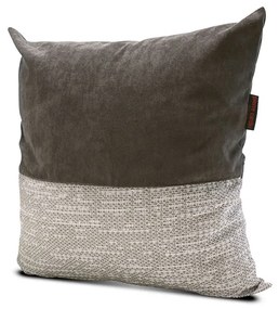 Fata de perna decorativa Sauvage, 45x45 cm, 70% bumbac, cu fermoar, antracit/alb