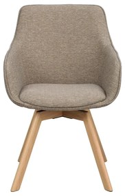 Set de scaune de sufragerie bej 2 buc. tapițat Alison – Rowico