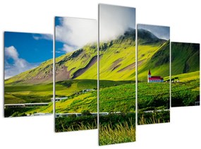 Tablou cu peisaj montan (150x105 cm)