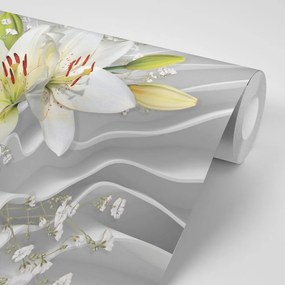 Tapet crini pe fundal abstract