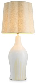 Veioza, Lampa de masa LUX, Ceramica, Alb, Beatriz