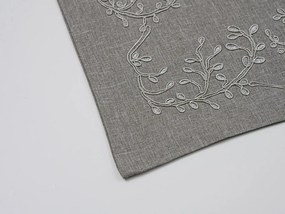 Husa de perna decorativa LEAFY LACE 40x40 cm, gri