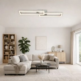 Telefunken 316108TF - Plafonieră LED RGBW dimmabilă FRAME LED/40W/230V crom