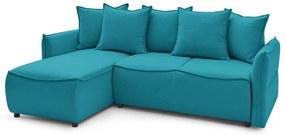 Colțar turcoaz extensibil (colț pe partea stângă ) Leon – Bobochic Paris