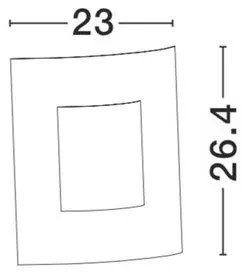 Aplica de perete pentru exterior IP44 ZENITH NVL-713514