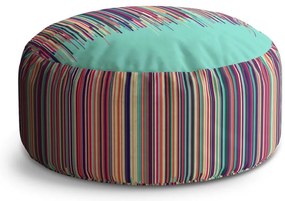 Taburet Circle vopsea care se scurge, colorat