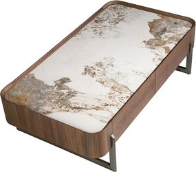Masuta deosebita design LUX Walnut-Marble