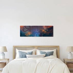 Tablou - Vrăjitorul magicean (cu ceas) (90x30 cm)