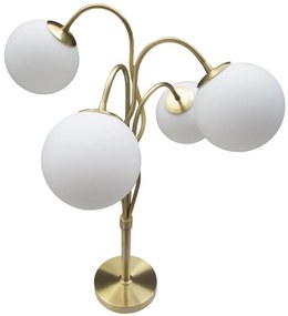 Lampadar auriu din metal, Soclu E14 Max 40W, ∅ 53 cm, Glamy Mauro Ferretti