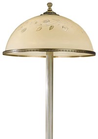Lampadar / Lampa de podea din alama cu sticla decorata design italian 6208
