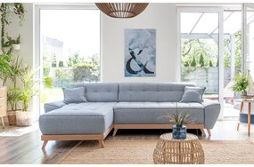 Colțar variabil extensibil Miuform Dazzling Daisy, albastru deschis