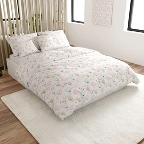 Lenjerie de pat din bumbac BALUNEA albă Dimensiune lenjerie de pat: 70 x 90 cm | 140 x 200 cm