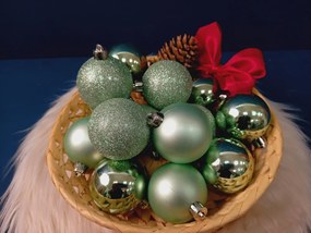 Globuri de Crăciun 6cm 36buc Mint