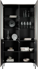 Vitrină Sonatia 100 cm pentru living - cașmir