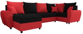 Colțar în formă de U Fleur Long (Roșu + Negru) (D). 1057081