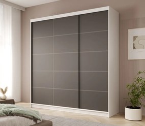 Dulap cu usi glisante, 200x58x215 cm, Greta 200, ADRK Furniture (Culoare: Casmir / Casmir)