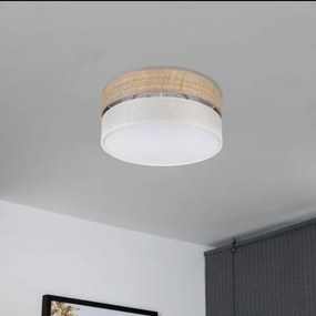 Plafonieră LED SIRJA BOHO LED/20W/230V, Ø 35 cm, bej/crem