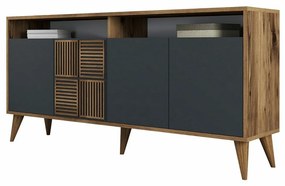 Dulap Milan Walnut and Anthracite