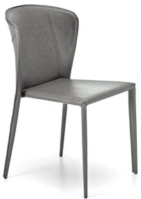 STONES Scaun din piele ecologică 49cm X 56cm H. 82cm | Aosom Romania