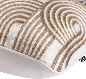 Perna decorativa design LUX Abacas bej, alb
