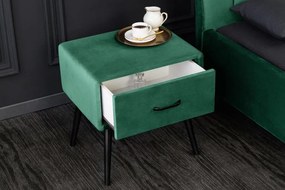 Noptiera design modern Sixties 50cm, verde A-41019 VC