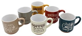 Set 6 căni din ceramică, Siaki Collection, 120 ml