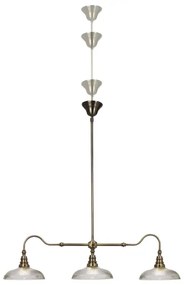 Cottex T9043A - Lustră cu tijă SNOOKER, 3 x E27, 60W, 230V