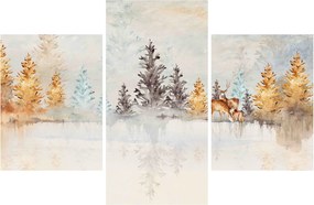 Tablou - Pădure în acuarelă (90x60 cm)