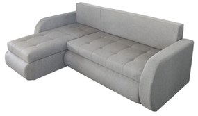 Coltar extensibil reversibil Siena Lux Grey 243x141x81 cm cu lada de depozitare