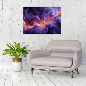 Tablou pe sticlă - Nebuloasa purpurie (70x50 cm)