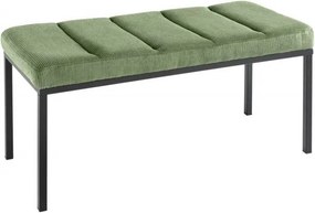 Bancheta tapitata design modern Boutique 80cm, verde
