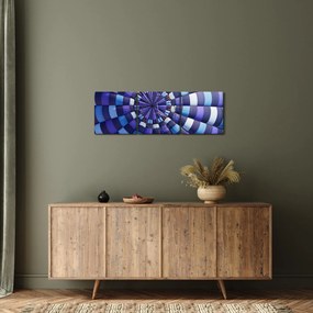 Tablou cu structura balonului zburător (cu ceas) (90x30 cm)